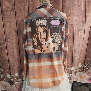 HOLE FRINGED FRAME UNIQUE FLANNEL SM-XXL